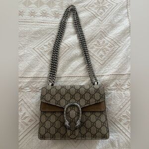 GUCCI Monogram Mini Dionysus Shoulder Bag